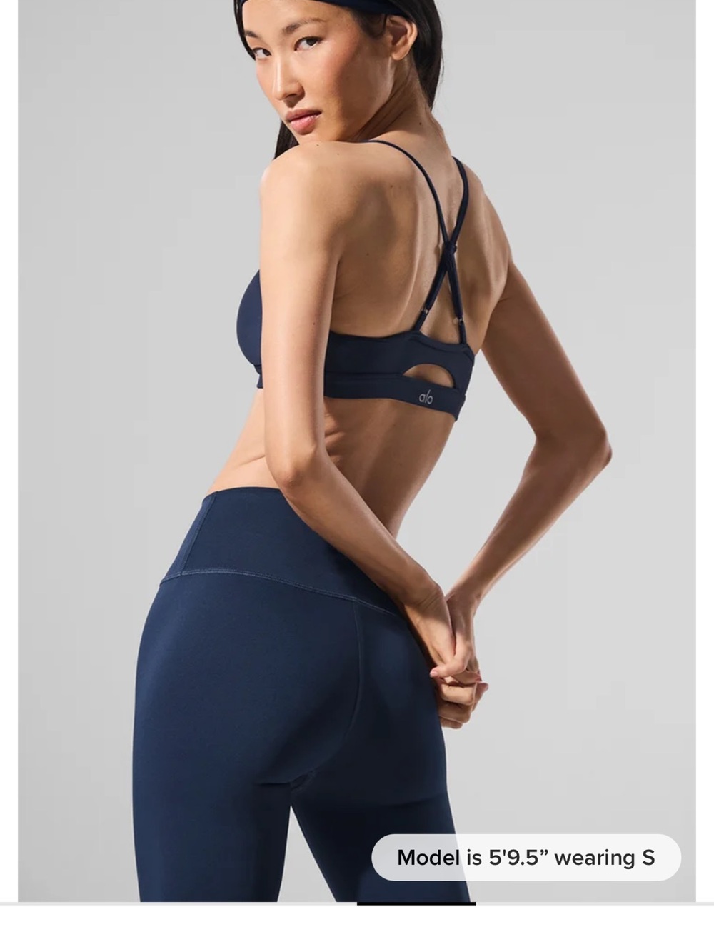 Alo Navy Airlift Sports Bra & leggings